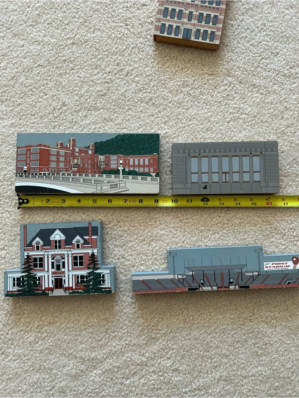 Vintage 5 Wooden Shelf Sitters Johnstown, Pennsylvania
